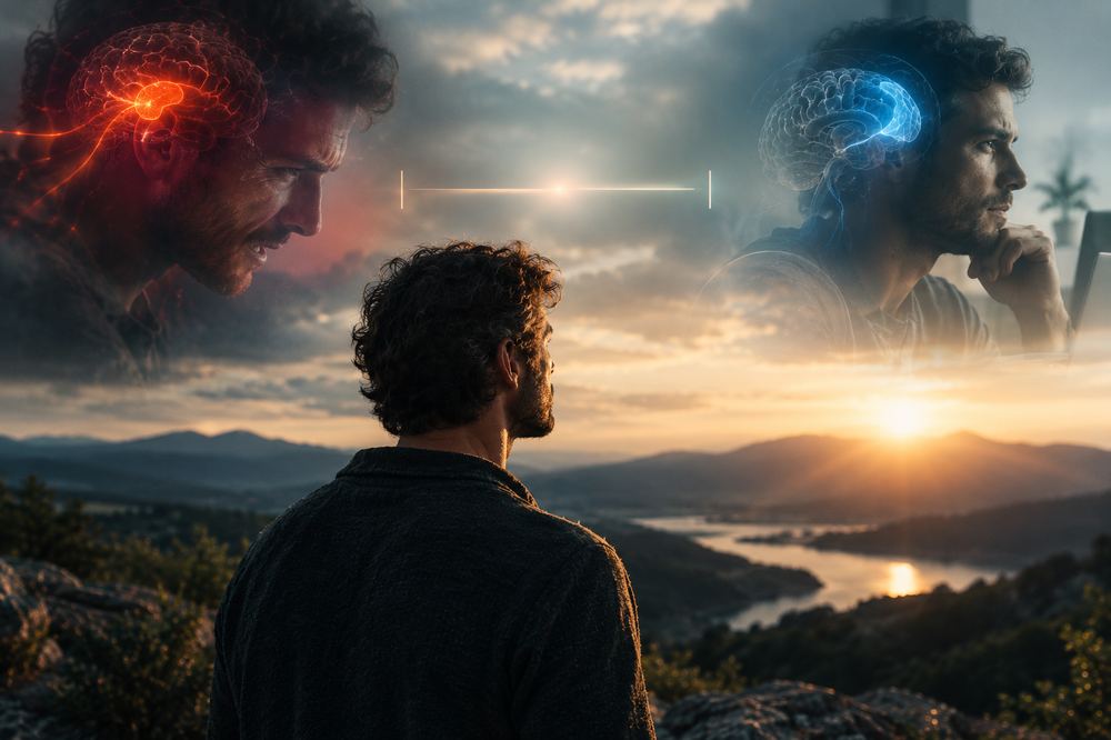 Illustration — L'espace entre l'émotion et la réponse